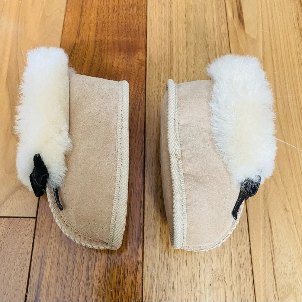 New Shearling Booties Baby Girls Size XL